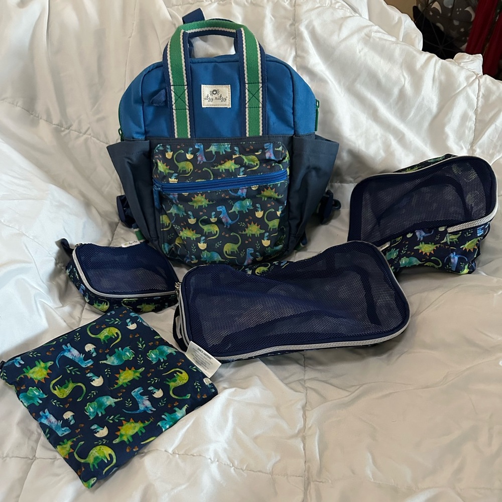 Itzy Ritzy Dinosaur Toddler Backpack Bundle